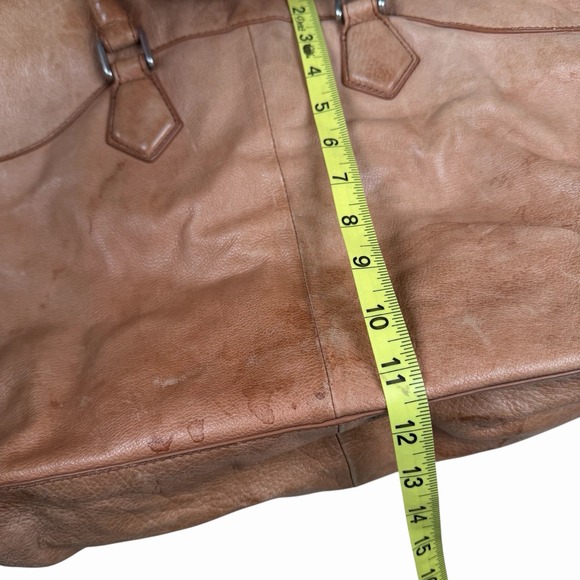 LIEBESKIND Women's Brown Large Leather Shoulder Handbag Bag w Detachable Strap - Picture 11 of 12